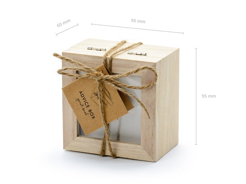 Kaartendoosje Bruiloft 9,5cm van Partydeco koop je bij Partywinkel