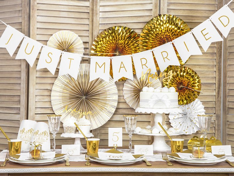 Kaarthouder Goud 4cm van Partydeco koop je bij Partywinkel