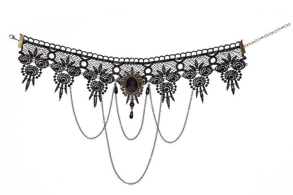 Kant Choker Zwart van Wilbers & Wilbers koop je bij Partywinkel