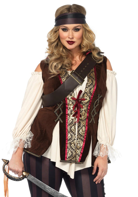 Kapitein Kostuum Dames Plus Size Leg Avenue van Leg Avenue koop je bij Partywinkel