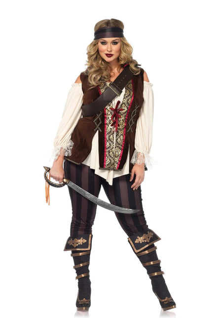 Kapitein Kostuum Dames Plus Size Leg Avenue van Leg Avenue koop je bij Partywinkel