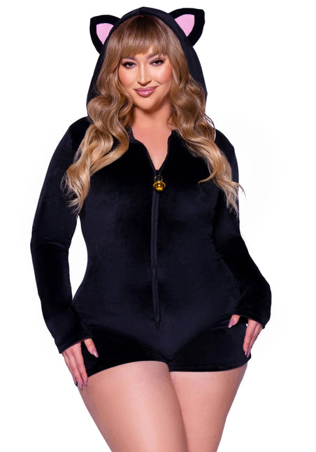 Kat Kostuum Zwart Dames Bodysuit Leg Avenue van Leg Avenue koop je bij Partywinkel