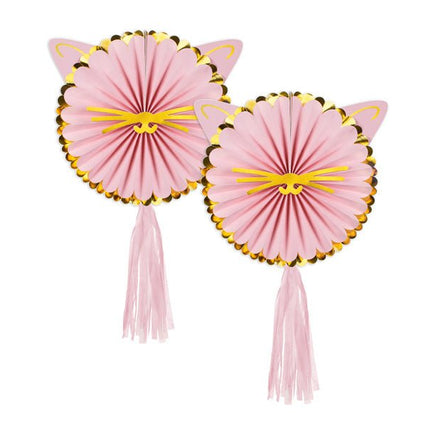 Kat Rozet 26cm 2st van Partydeco koop je bij Partywinkel