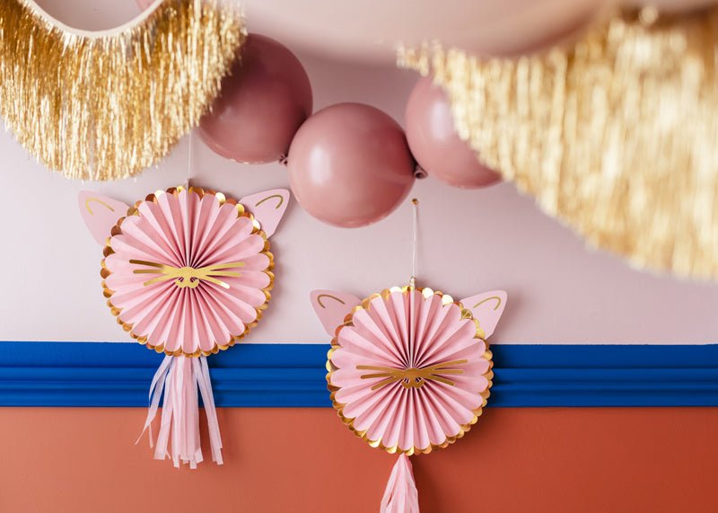 Kat Rozet 26cm 2st van Partydeco koop je bij Partywinkel