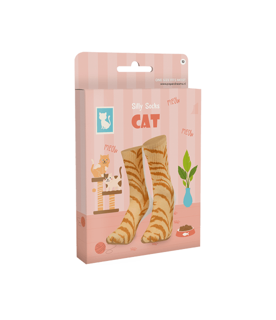 Kat Sokken One Size van Paper Dreams koop je bij Partywinkel