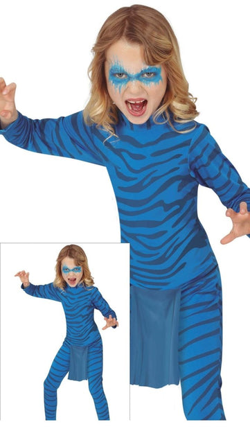 Katachtige Kostuum Kind Blauw van Fiestas Guirca koop je bij Partywinkel