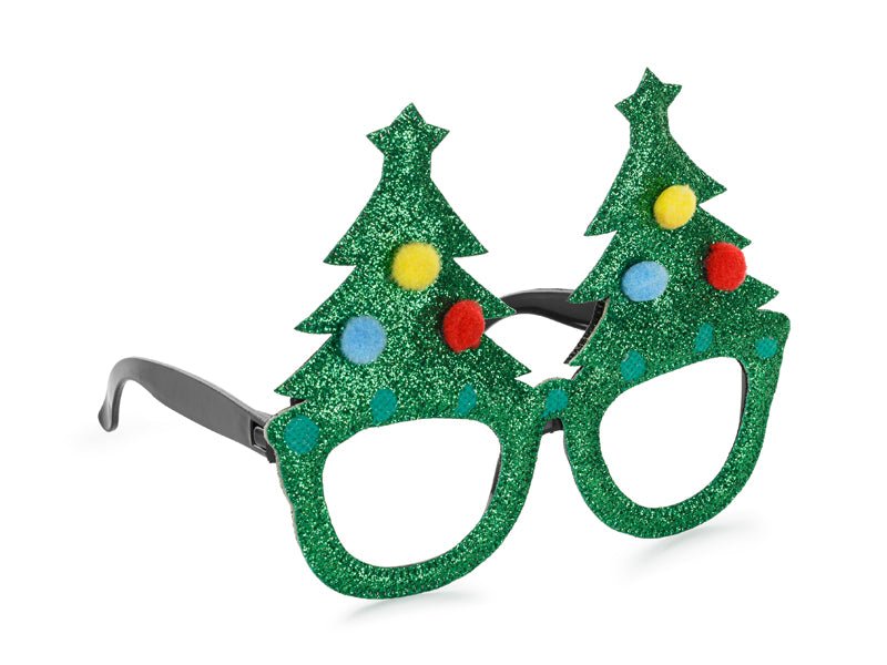Kerst Bril Groen Kerstbomen van Partydeco koop je bij Partywinkel