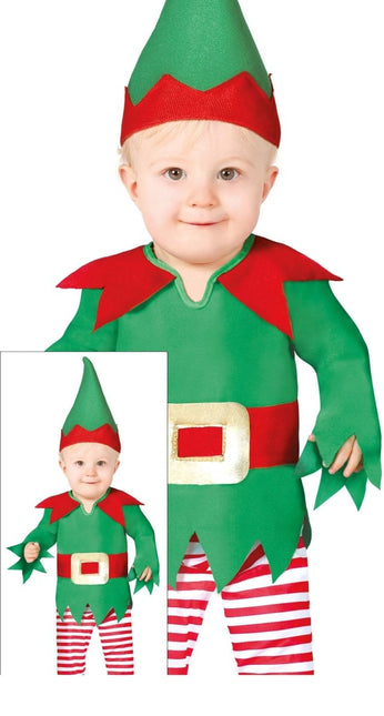 Kerst Elfje Pak Baby van Fiestas Guirca koop je bij Partywinkel