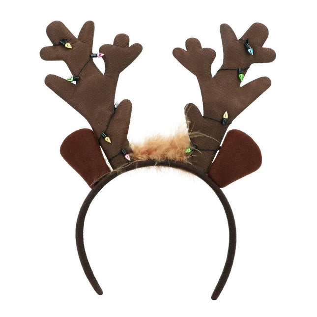 Kerst Haarband Bruin Rendier van Boland koop je bij Partywinkel