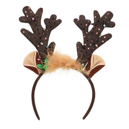 Kerst Haarband Bruin Rendier van Boland koop je bij Partywinkel