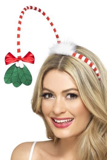 Kerst Haarband Gestreept van Smiffys koop je bij Partywinkel