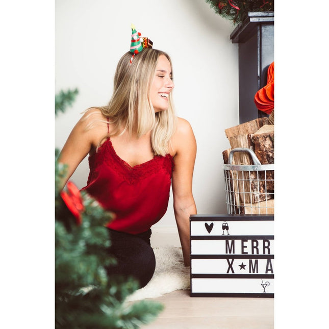 Kerst Haarband Kerstboom Met Cadeau van Folat koop je bij Partywinkel