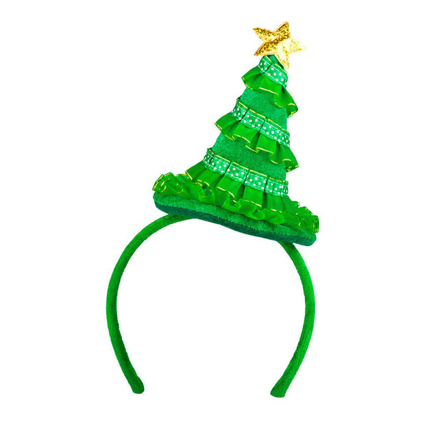 Kerst Haarband Kerstboom met Ster van Boland koop je bij Partywinkel