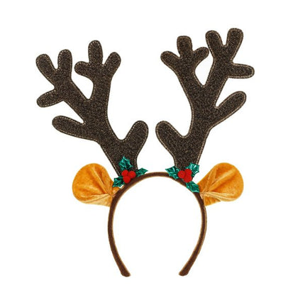 Kerst Haarband Rendier Gewei van Partydeco koop je bij Partywinkel