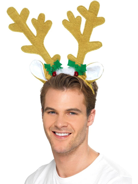 Kerst Haarband Rendier XL van Smiffys koop je bij Partywinkel
