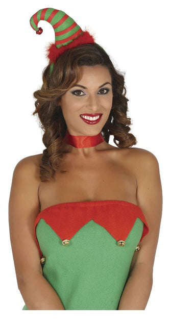 Kerst Haarband Rood Groen Gestreept van Fiestas Guirca koop je bij Partywinkel