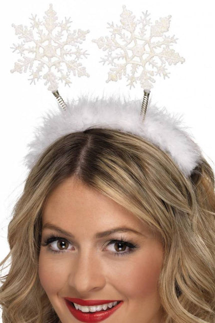 Kerst Haarband Sneeuwvlokken van Smiffys koop je bij Partywinkel