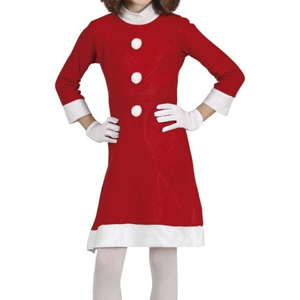 Kerst Jurkje Kind Santa 5/6 jaar van Fiestas Guirca koop je bij Partywinkel