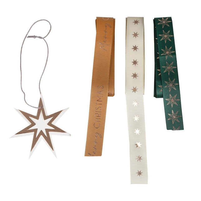 Kerst Lint 4 delig van Ginger Ray koop je bij Partywinkel