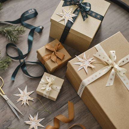 Kerst Lint 4 delig van Ginger Ray koop je bij Partywinkel