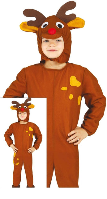 Kerst Onesie Rudolf Kind van Fiestas Guirca koop je bij Partywinkel