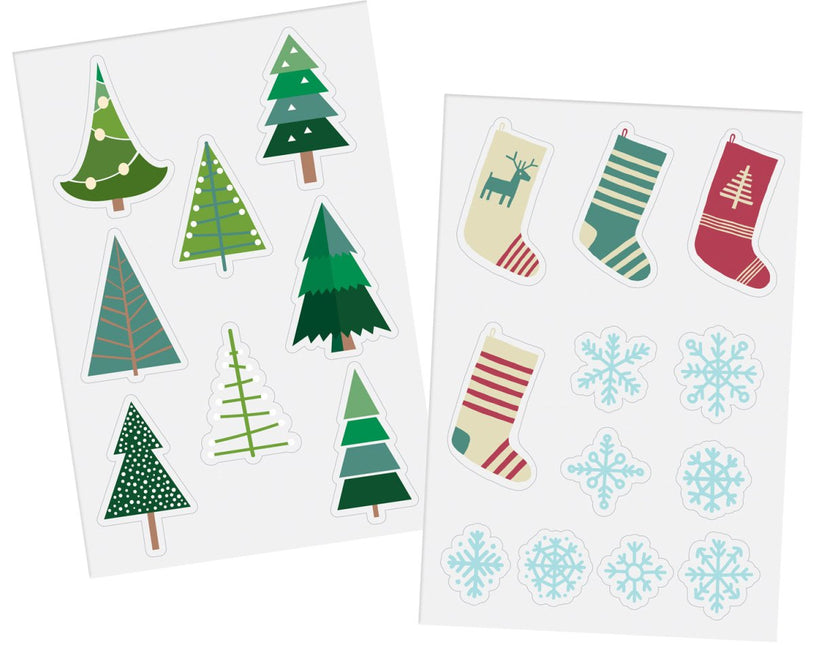 Kerst Raamsticker 20st van Folat koop je bij Partywinkel