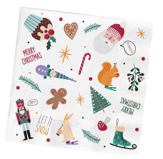 Kerst Servetten 33cm 20st van Folat koop je bij Partywinkel