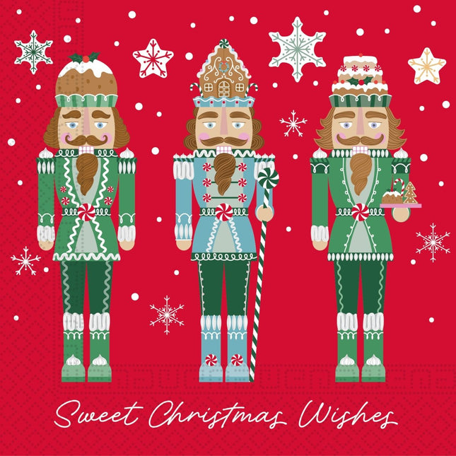 Kerst Servetten Sweet Christmas Wishes 3 Laags 33cm 20st van Procos koop je bij Partywinkel