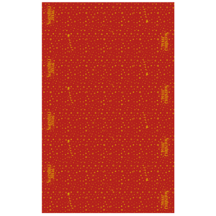 Kerst Tafelkleed Rood Goud Merry Christmas 2,74m van Paper Dreams koop je bij Partywinkel