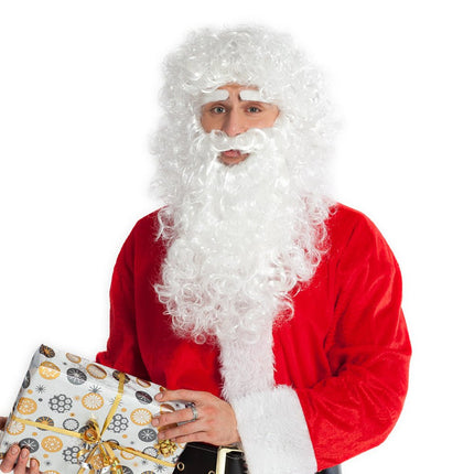 Kerstman Baard en Pruik Lang van Boland koop je bij Partywinkel