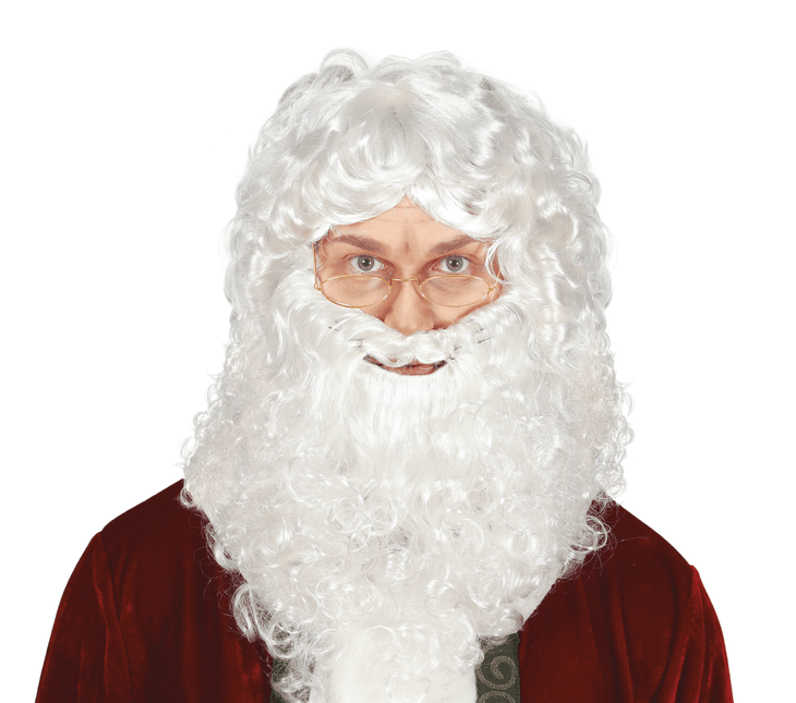 Kerstman Pruik Baard van Fiestas Guirca koop je bij Partywinkel