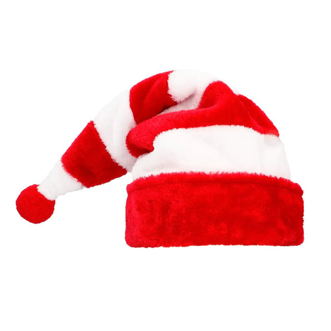 Kerstmuts gestreept van Boland koop je bij Partywinkel