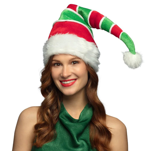 Kerstmuts Rood Groen Elf van Boland koop je bij Partywinkel