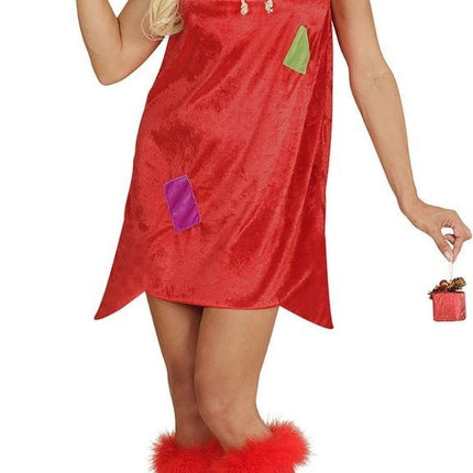 Kerstvrouw Jurkje Kerstzak met Kado Haarband van Widmann koop je bij Partywinkel