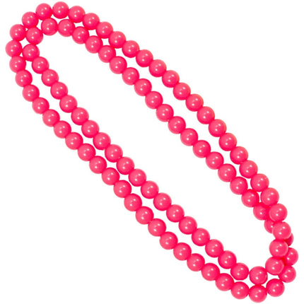 Ketting 100cm neon roze van Folat koop je bij Partywinkel