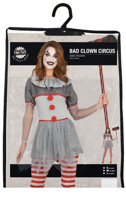Killer clown Halloween Kostuum Dames van Fiestas Guirca koop je bij Partywinkel