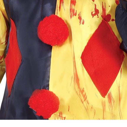 Killer Clown Halloween Kostuum Heren Geel van Fiestas Guirca koop je bij Partywinkel