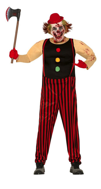 Killer clown Halloween Kostuum Heren Rood van Fiestas Guirca koop je bij Partywinkel
