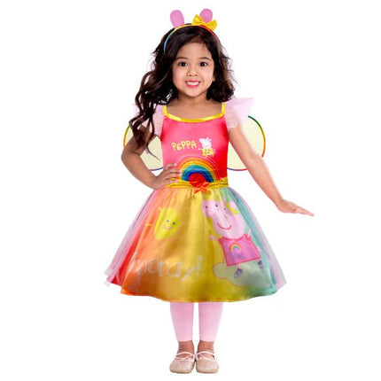 Kind Kostuum Peppa Rainbow Jurk van Riethmueller koop je bij Partywinkel