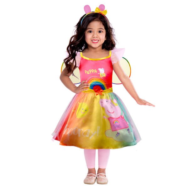 Kind Kostuum Peppa Rainbow Jurk van Riethmueller koop je bij Partywinkel
