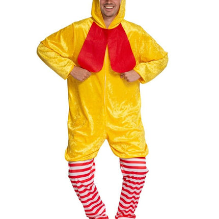 Kippenpak Rood Geel van Partychimp koop je bij Partywinkel
