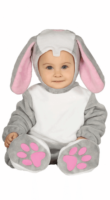 Konijnen Onesie Baby Grijs van Fiestas Guirca koop je bij Partywinkel