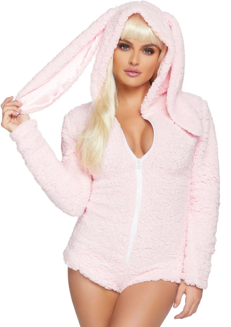 Konijnenpak Roze Dames Bodysuit Leg Avenue van Leg Avenue koop je bij Partywinkel