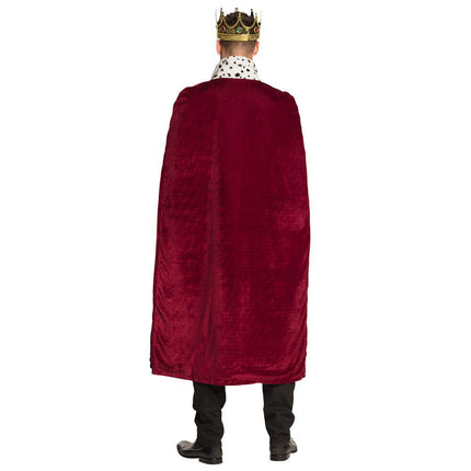 Koningsmantel Bordeaux 1,4m van Boland koop je bij Partywinkel