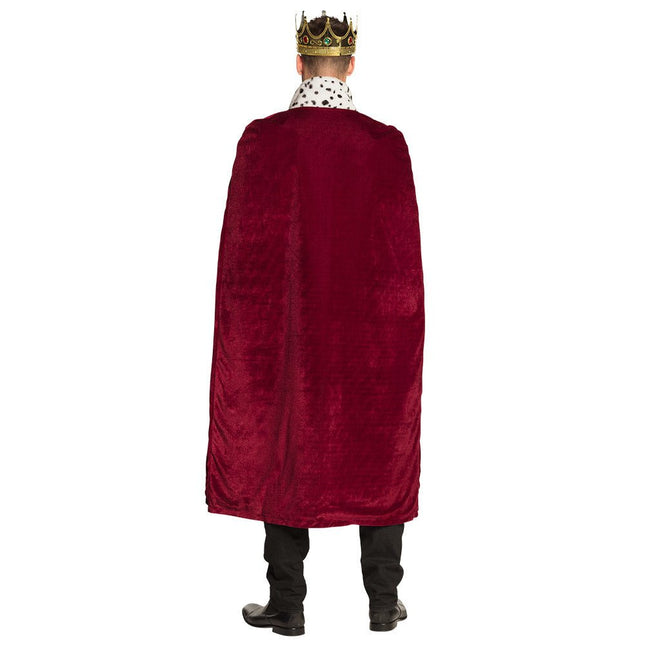 Koningsmantel Bordeaux 1,4m van Boland koop je bij Partywinkel