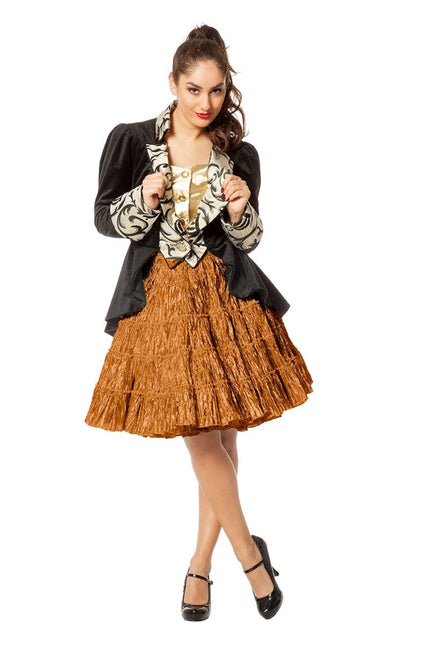 Koperen Petticoat Luxe Metallic van Wilbers & Wilbers koop je bij Partywinkel