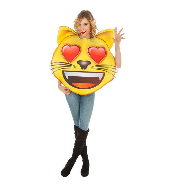 Kostuum Emoji Kat Hart van CHAKS koop je bij Partywinkel