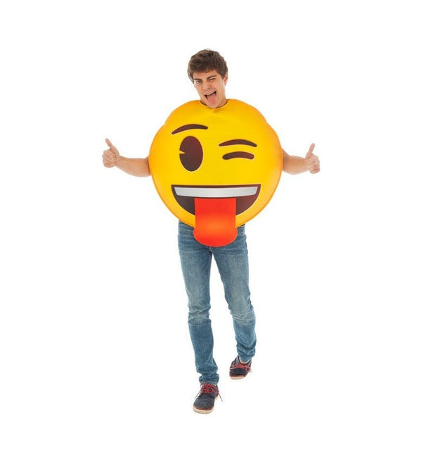 Kostuum Emoji Knipoog van CHAKS koop je bij Partywinkel