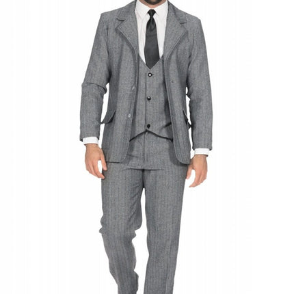 Kostuum Heren Roaring 20's colbert Grijs van Wilbers & Wilbers koop je bij Partywinkel