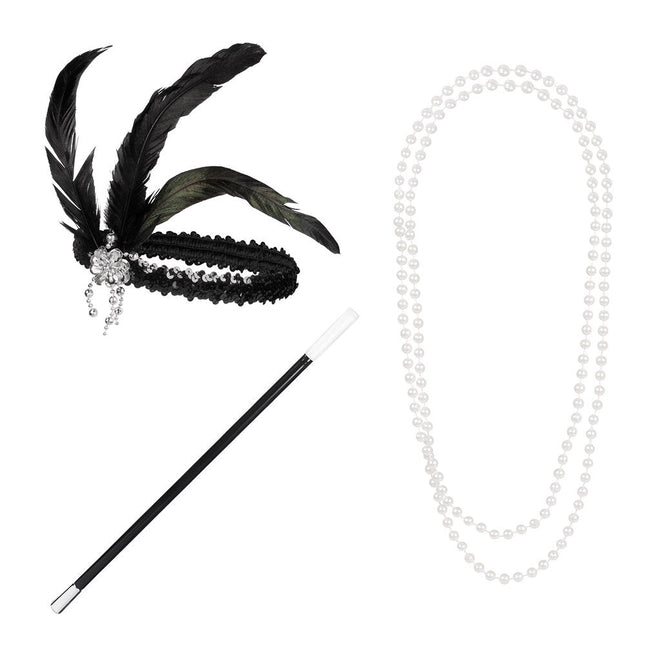 Kostuum Set Flapper 3 delig van Boland koop je bij Partywinkel